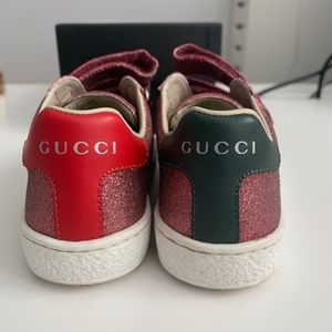 AUTHENTIC children’s Gucci sneakers, pink sparkle